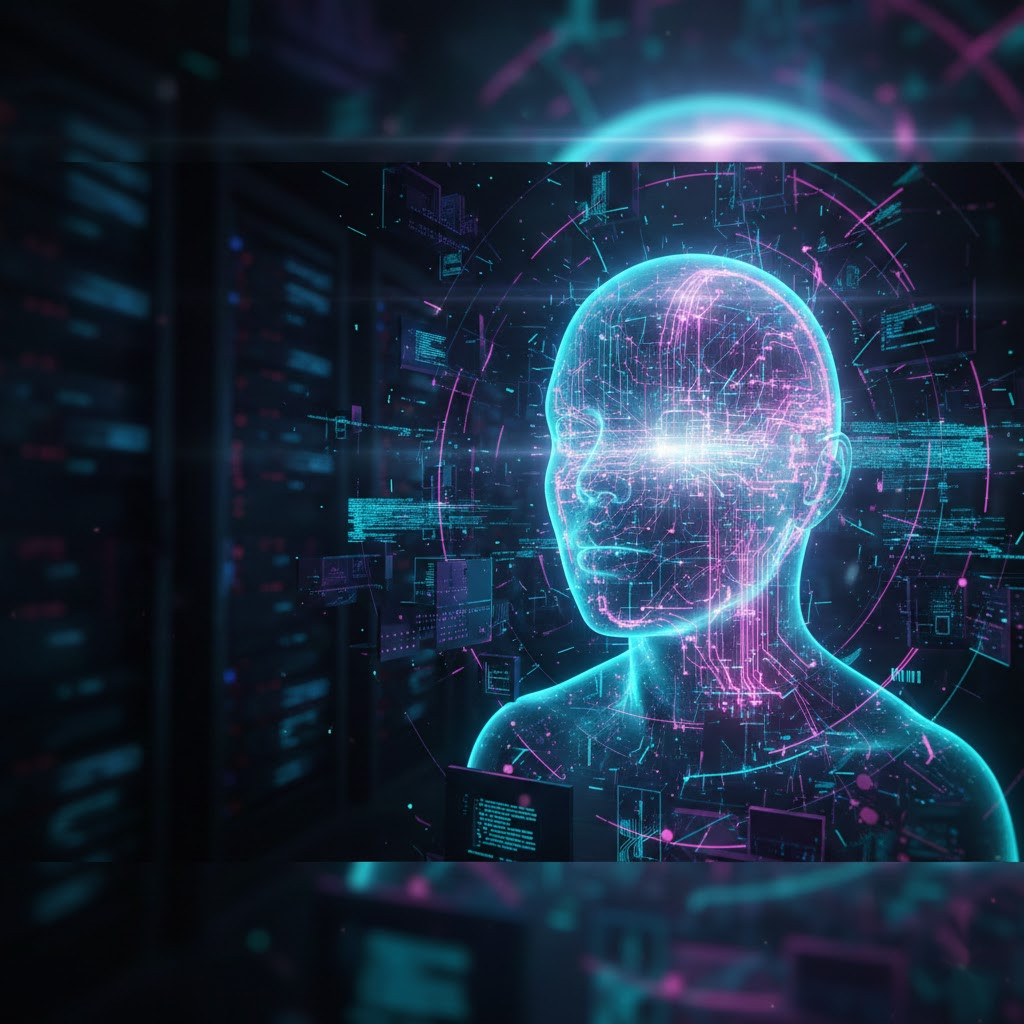 Visualização Holográfica de IA e Dados