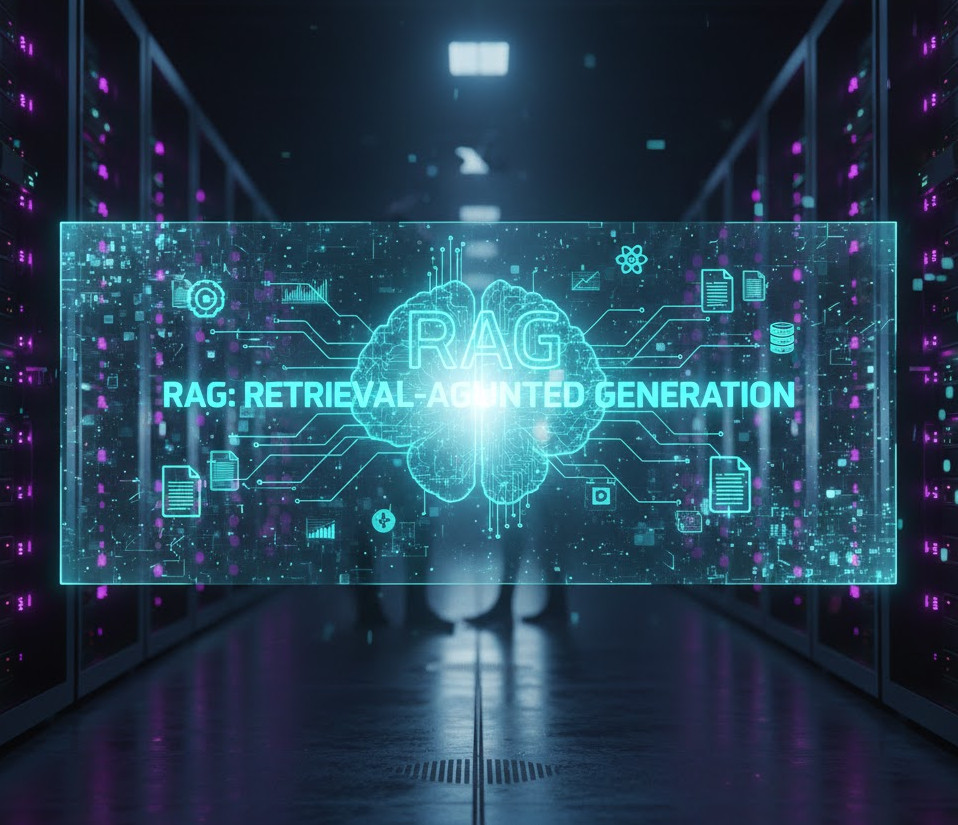 Banner de Dados Flutuantes RAG